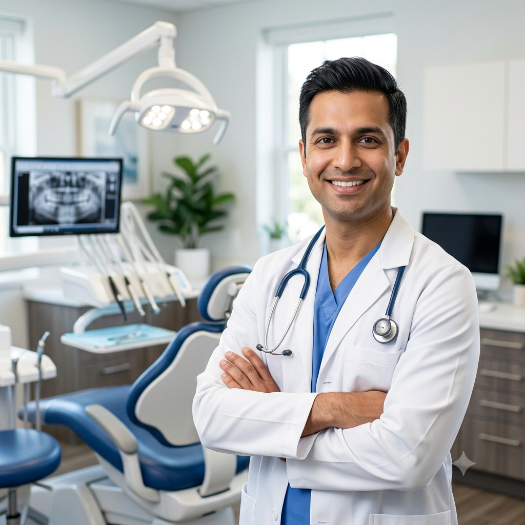 Professional dentist offering preventive, cosmetic, and restorative dental care at Laxmi Nursing Home, Govindpur.